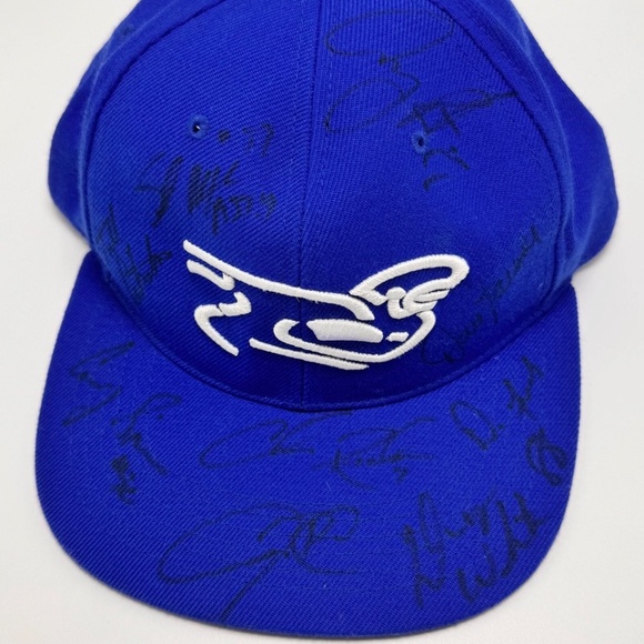 NFL Players Association Signed Blue w White Adjustable Strapback Players Inc Hat - Picture 7 of 16